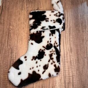 Christmas Stocking Cow Christmas Farmhouse Holiday Decor NEW FAST SHIP